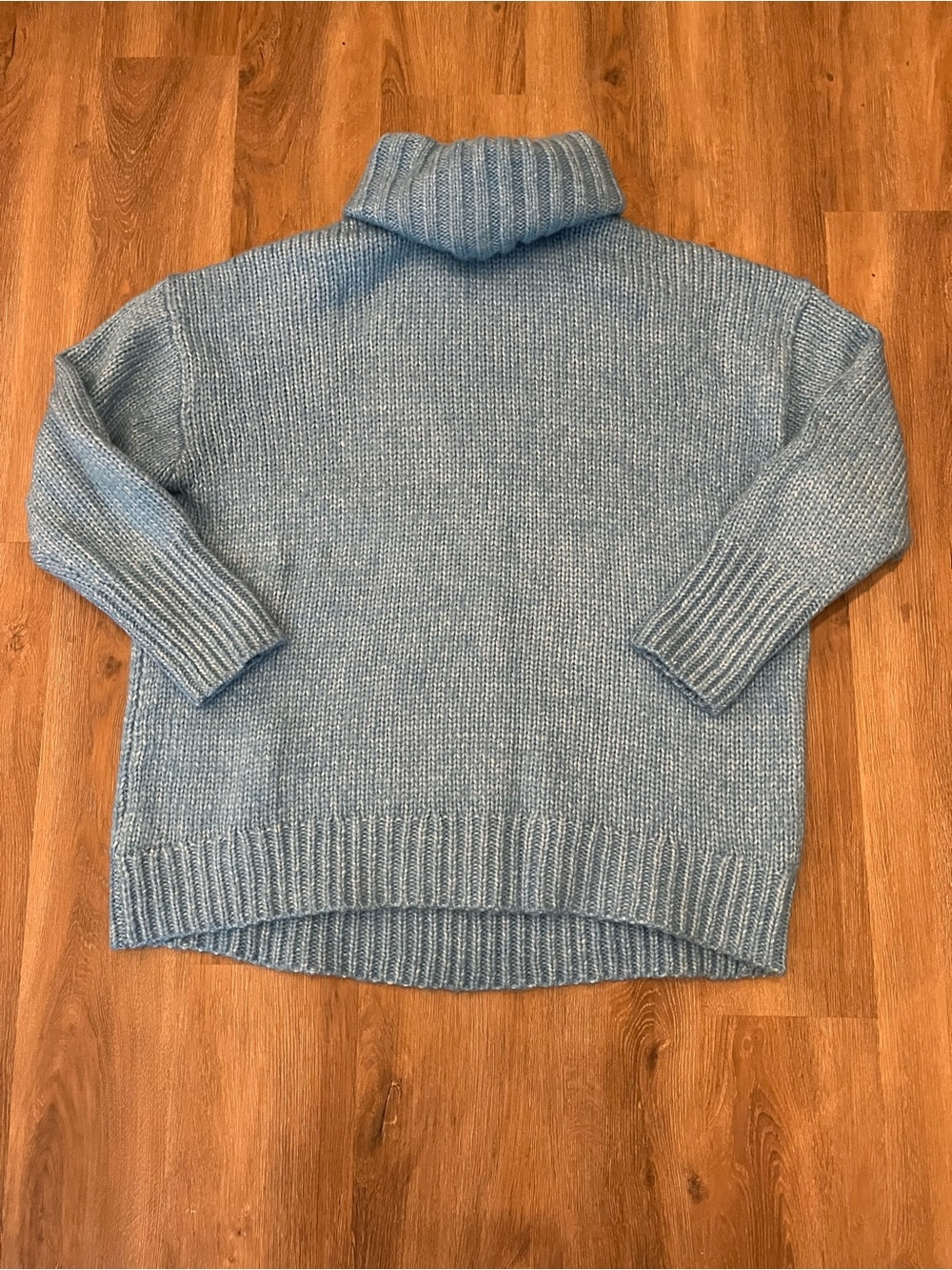 American Eagle Outfitters Light Blue Chunky Turtleneck Sweater
